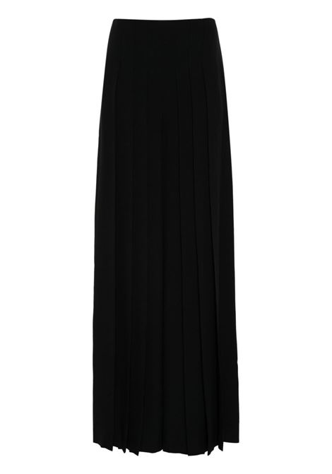 Black pleated wide-leg trousers Alberta Ferretti - women ALBERTA FERRETTI | Trousers | 030366180555